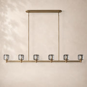 Delmare Glass Linear Chandelier 72