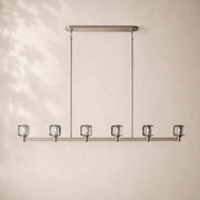 Delmare Glass Linear Chandelier 72