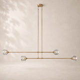 Delmare Glass Mobile Linear Chandelier 54