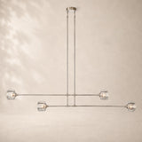 Delmare Glass Mobile Linear Chandelier 54