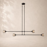 Delmare Glass Mobile Linear Chandelier 54