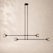 Delmare Glass Mobile Linear Chandelier 54