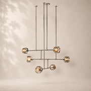 Delmare Glass Mobile Round Chandelier 48
