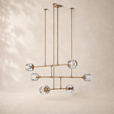 Delmare Glass Mobile Round Chandelier 48