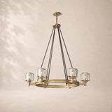 Delmare Glass Round Chandelier 36