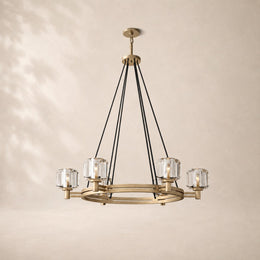 Delmare Glass Round Chandelier 36