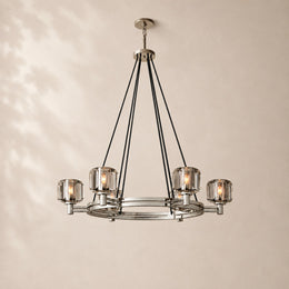 Delmare Glass Round Chandelier 36