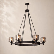 Delmare Glass Round Chandelier 36