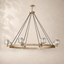Delmare Glass Round Chandelier 60