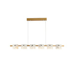 Diamond Shaped Alabaster Ring Chandelier