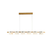 Diamond Shaped Alabaster Ring Chandelier