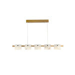 Diamond Shaped Alabaster Ring Chandelier