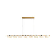 Diamond Shaped Alabaster Ring Chandelier