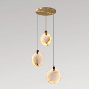 Disc Harvest Alabaster Chandelier