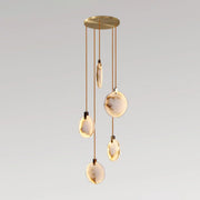 Disc Harvest Alabaster Chandelier