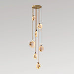 Disc Harvest Alabaster Chandelier