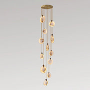 Disc Harvest Alabaster Chandelier