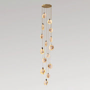 Disc Harvest Alabaster Chandelier