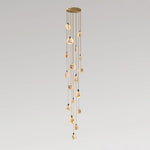 Disc Harvest Alabaster Chandelier