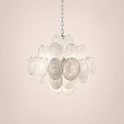 Dora Handblown Disc Glass Chandelier 19.7
