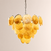 Dora Handblown Disc Glass Chandelier 27.6
