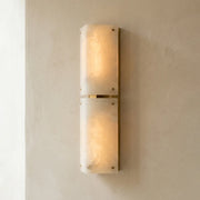 Double Panel Aurelia Alabaster Wall Lamp