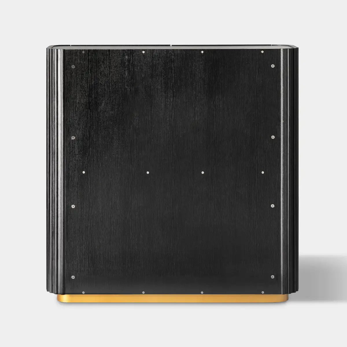 Owen Solid Oak Fluted Storage Cabinet 47“H For Living Room Dining Room