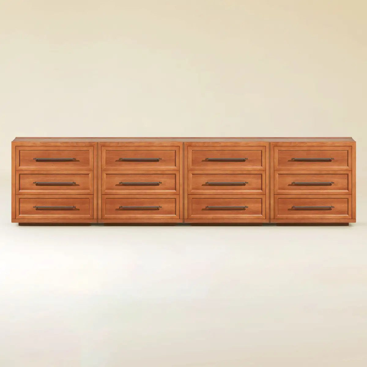 Mara Solid Wood 12 Drawers Storage Cabinet for Living Room & Dining Room