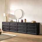 Mara Solid Wood 12 Drawers Storage Cabinet for Living Room & Dining Room