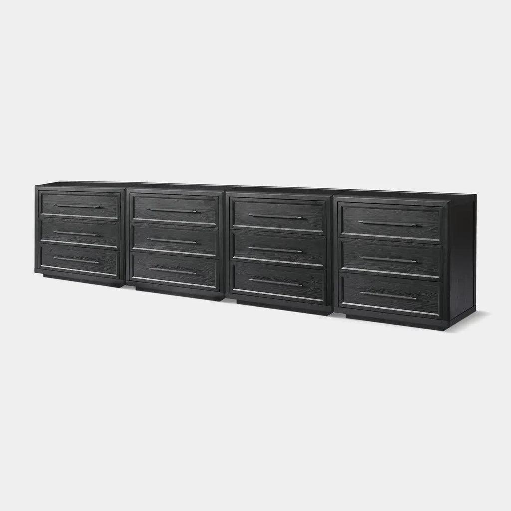 Mara Solid Wood 12 Drawers Storage Cabinet for Living Room & Dining Room