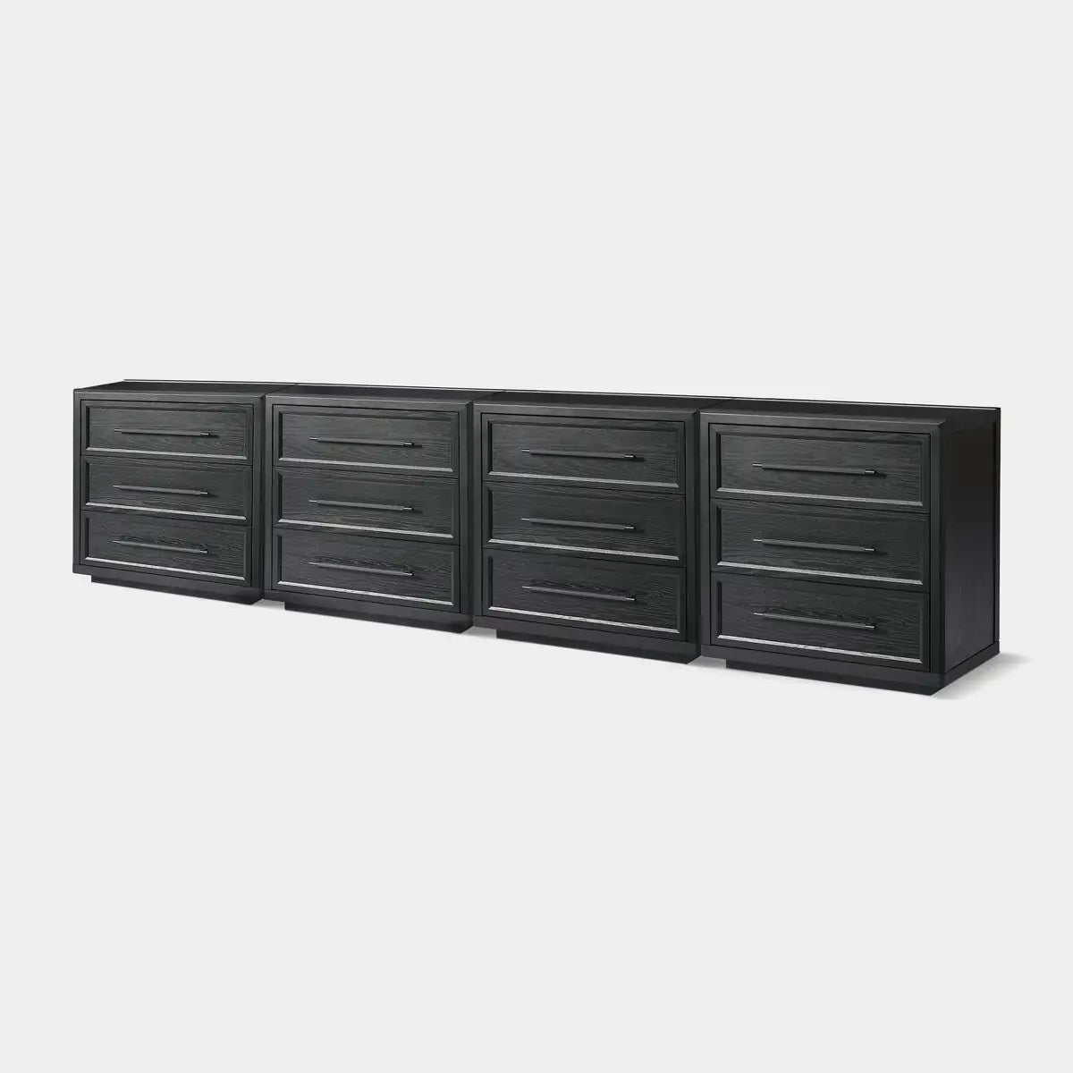 Mara Solid Wood 12 Drawers Storage Cabinet for Living Room & Dining Room
