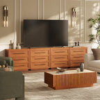 Mara Solid Wood 12 Drawers Storage Cabinet for Living Room & Dining Room