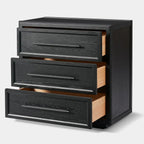 Mara Solid Wood 3  Drawers Storage Cabinet For Living Room & Dining Room