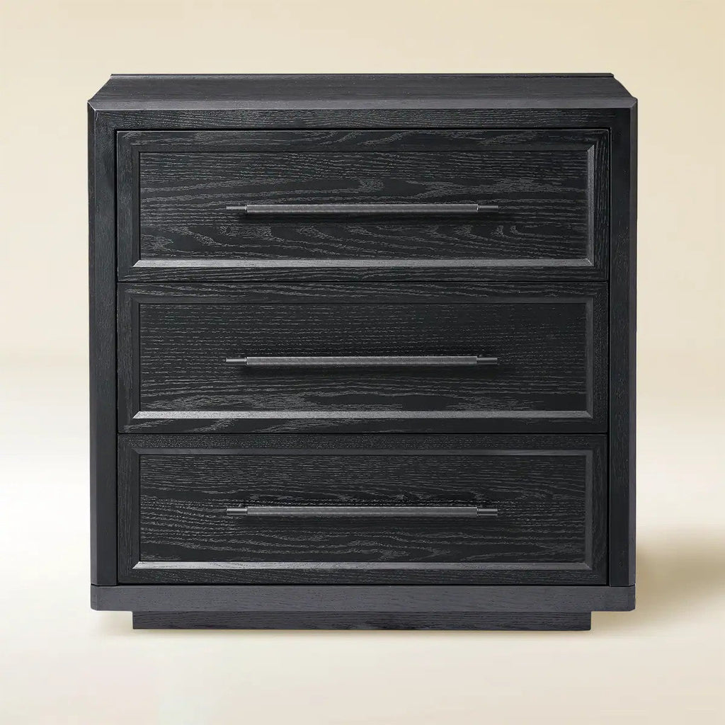 Mara Solid Wood 3  Drawers Storage Cabinet For Living Room & Dining Room