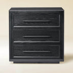 Mara Solid Wood 3  Drawers Storage Cabinet For Living Room & Dining Room