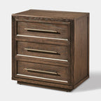 Mara Solid Wood 3  Drawers Storage Cabinet For Living Room & Dining Room