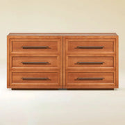 Mara Solid Wood 6 Drawers Storage Cabinet For Living Room