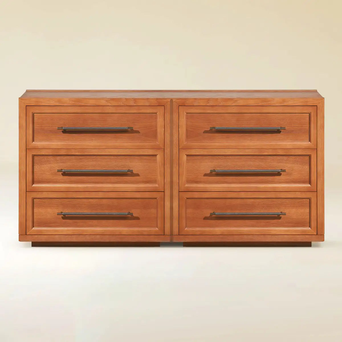 Mara Solid Wood 6 Drawers Storage Cabinet For Living Room