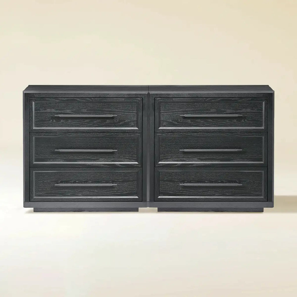 Mara Solid Wood 6 Drawers Storage Cabinet For Living Room