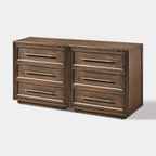 Mara Solid Wood 6 Drawers Storage Cabinet For Living Room