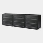 Mara Solid Wood 9 Drawers Storage Cabinet For Living Room