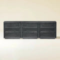 Mara Solid Wood 9 Drawers Storage Cabinet For Living Room