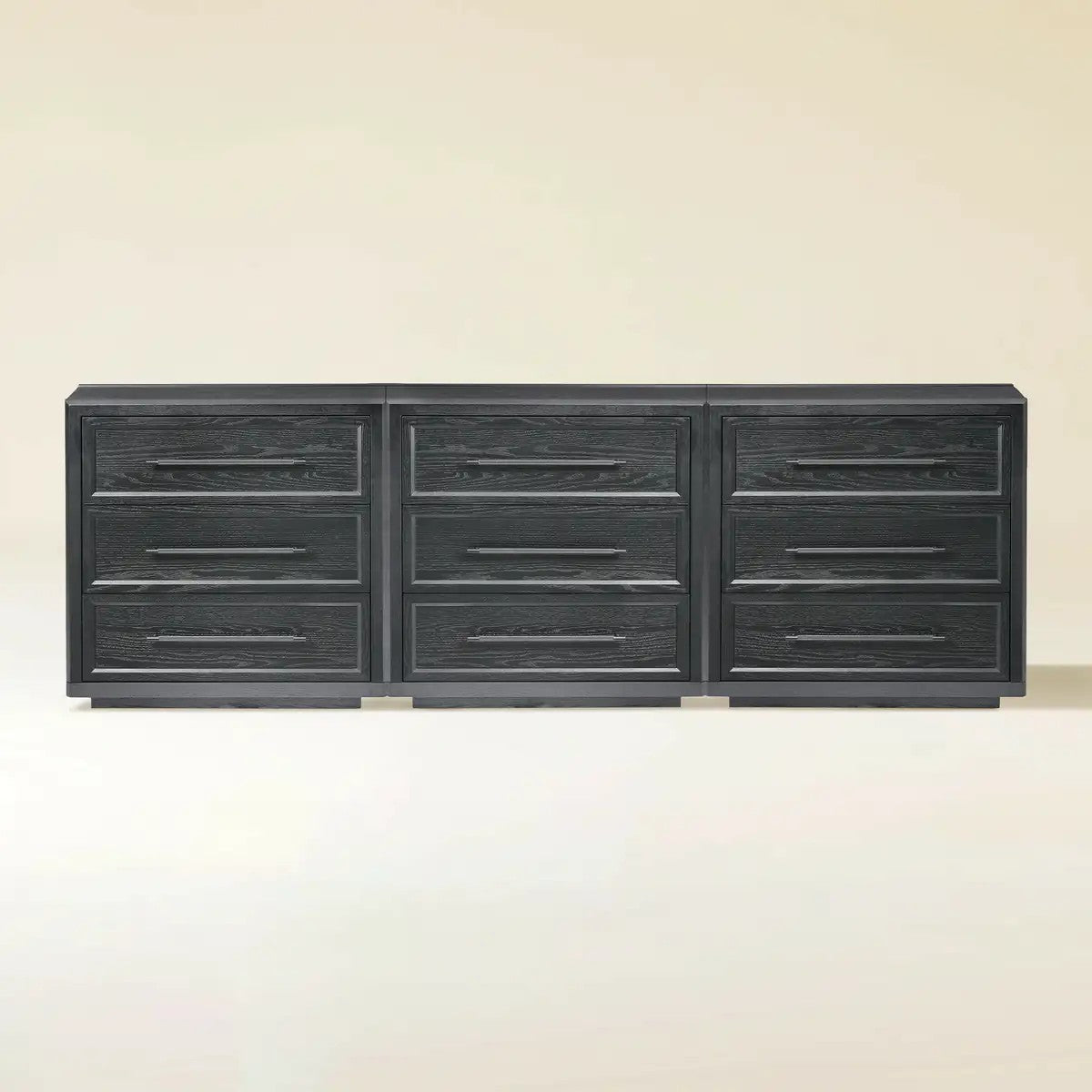 Mara Solid Wood 9 Drawers Storage Cabinet For Living Room