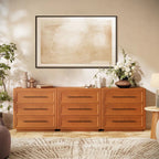 Mara Solid Wood 9 Drawers Storage Cabinet For Living Room