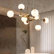 Elegant Ball Alabaster Chandelier — image 3