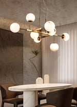 Elegant Ball Alabaster Chandelier — image 5