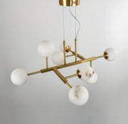 Elegant Ball Alabaster Chandelier — image 8