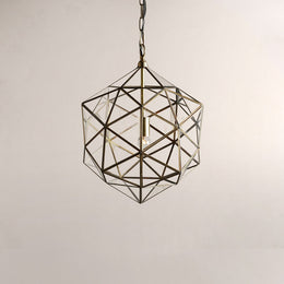 Elixir Geometric Brass Pendant