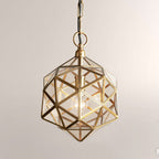 Elixir Geometric Brass Pendant