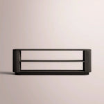 Ethoria Low Console Table — BLACK OAK / 72